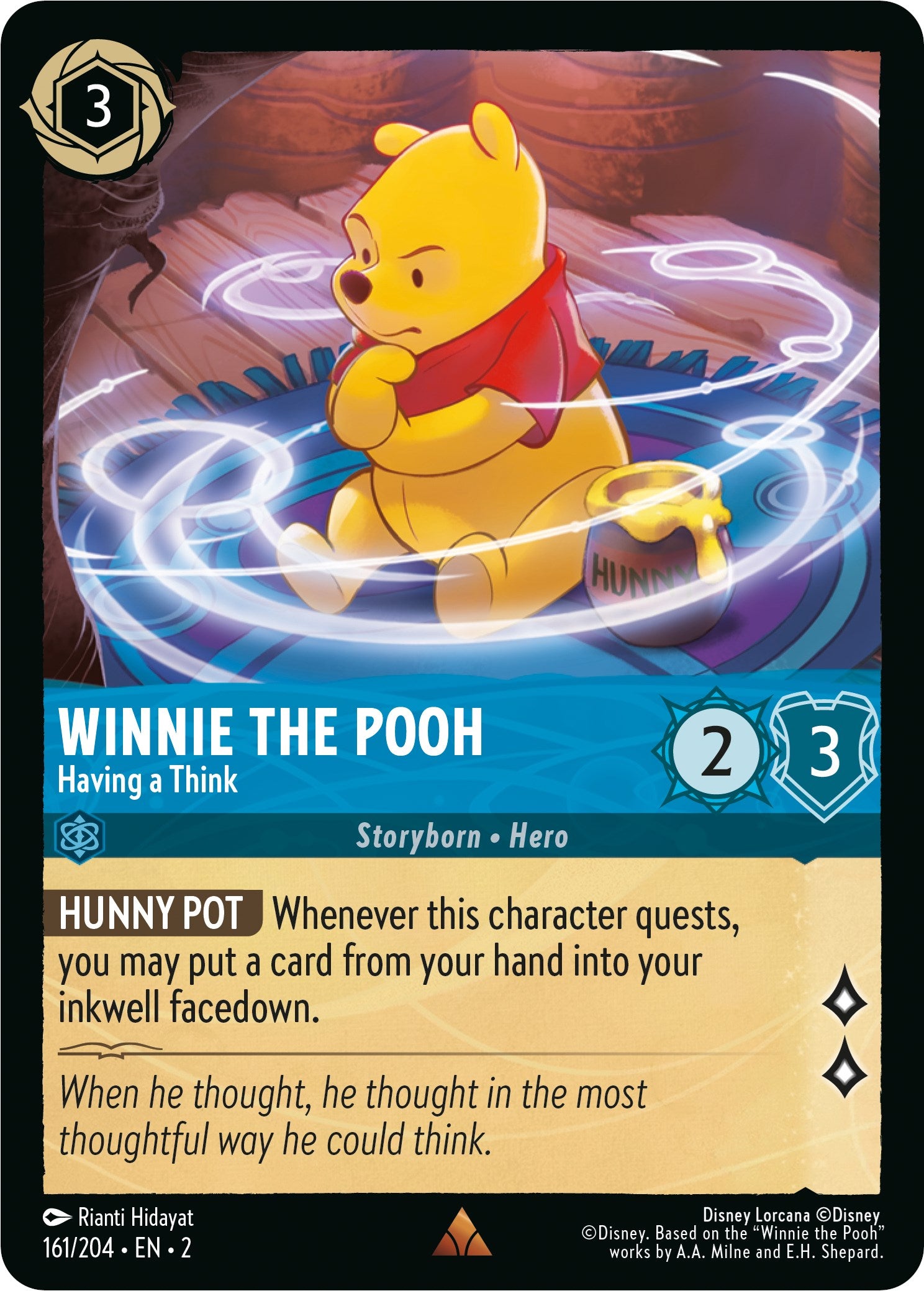 Winnie the Pooh - Having a Think (161/204) [Rise of the Floodborn] | Shuffle n Cut Hobbies & Games