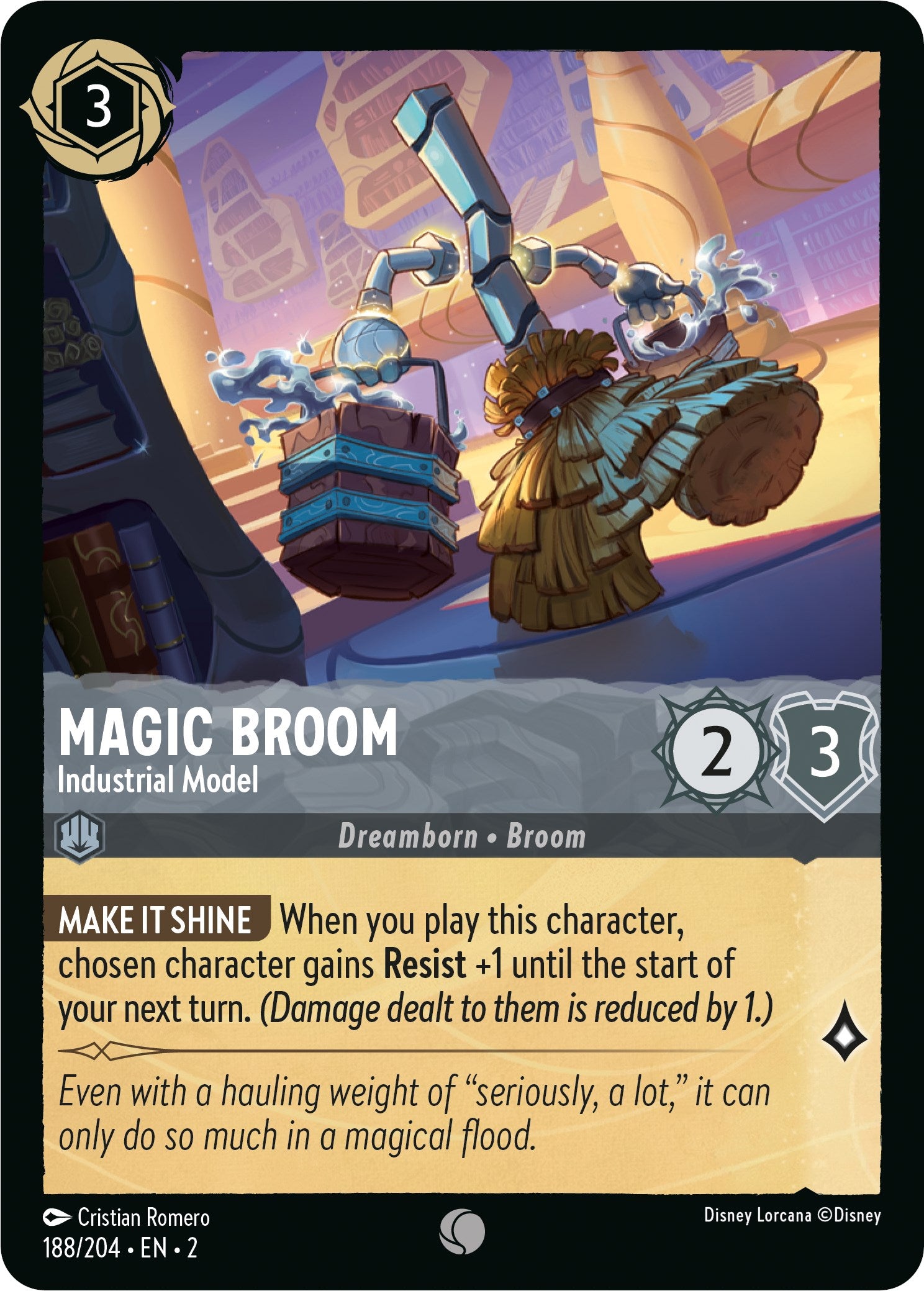 Magic Broom - Industrial Model (188/204) [Rise of the Floodborn] | Shuffle n Cut Hobbies & Games