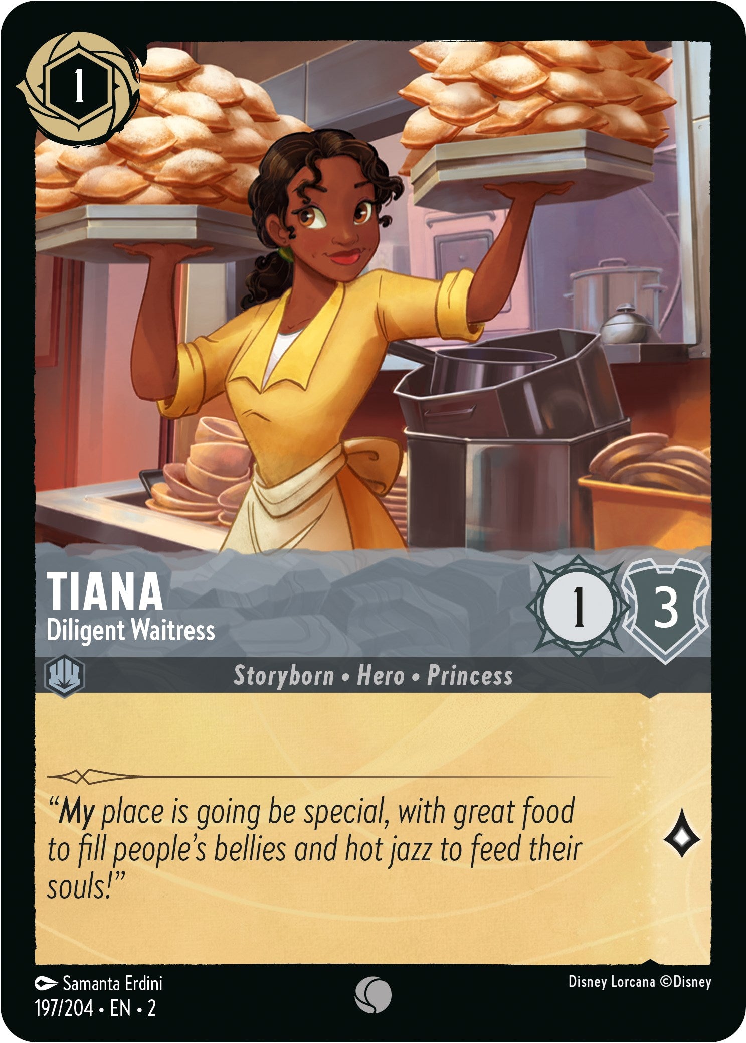 Tiana - Diligent Waitress (197/204) [Rise of the Floodborn] | Shuffle n Cut Hobbies & Games