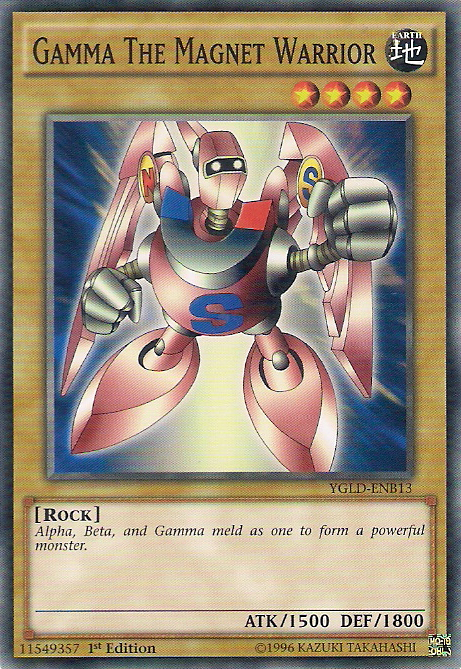Gamma The Magnet Warrior [YGLD-ENB13] Common | Shuffle n Cut Hobbies & Games