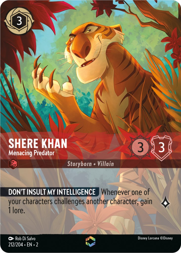 Shere Khan - Menacing Predator (Enchanted) (212/204) [Rise of the Floodborn] | Shuffle n Cut Hobbies & Games