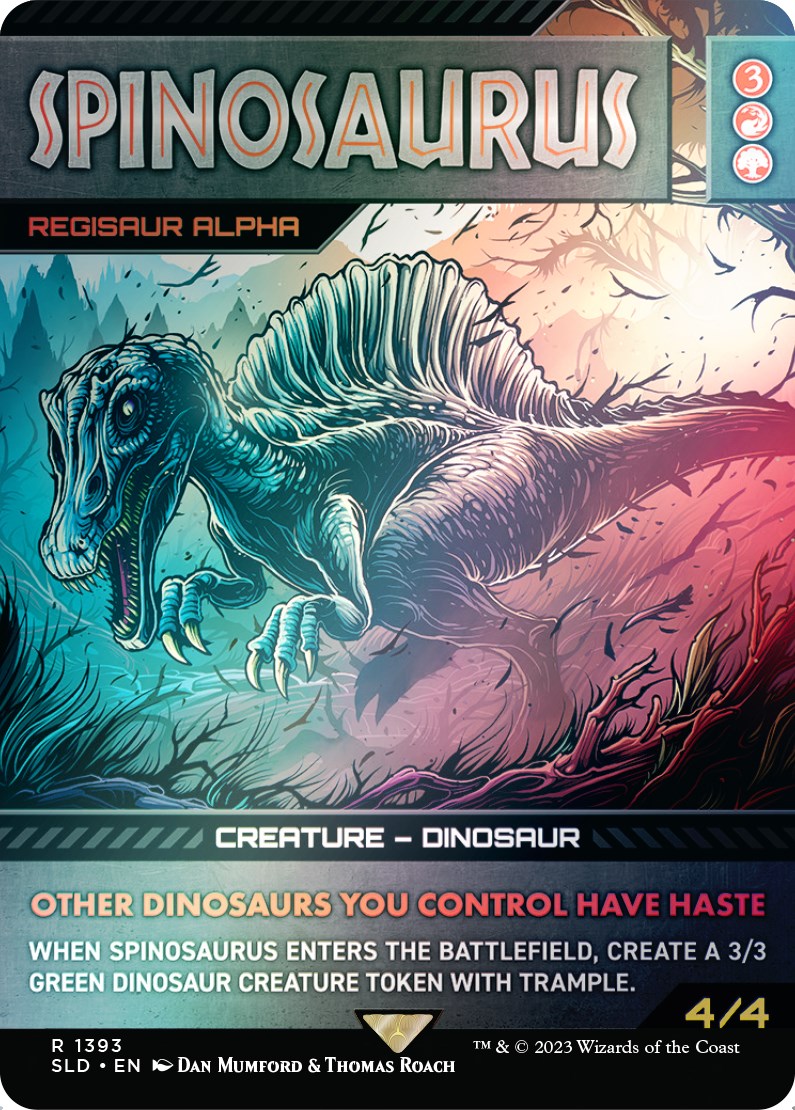 Spinosaurus - Regisaur Alpha (Rainbow Foil) [Secret Lair Drop Series] | Shuffle n Cut Hobbies & Games
