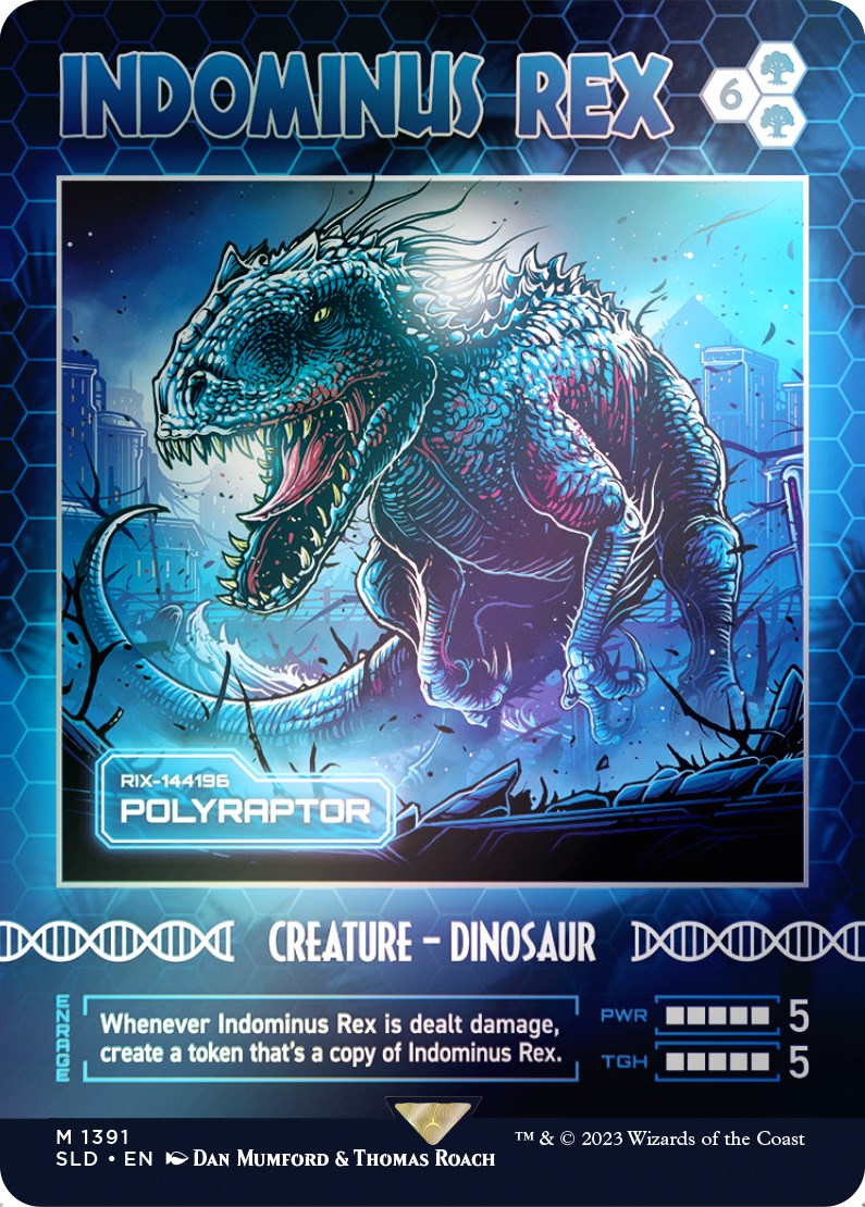 Indominus Rex - Polyraptor (Rainbow Foil) [Secret Lair Drop Series] | Shuffle n Cut Hobbies & Games
