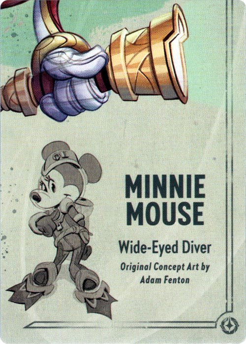 Minnie Mouse - Wide-Eyed Diver Puzzle Insert (Bottom Right) [Rise of the Floodborn] | Shuffle n Cut Hobbies & Games