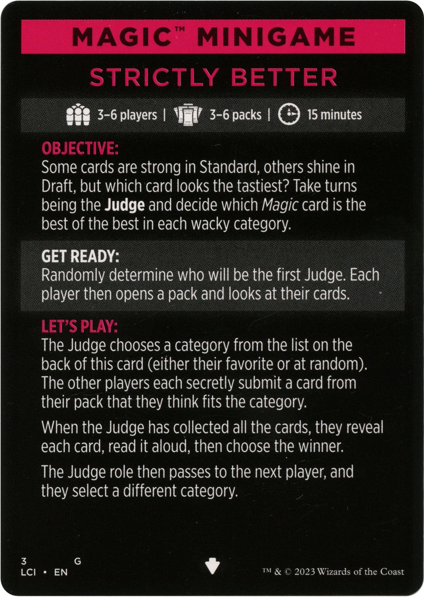 Strictly Better (Magic Minigame) [The Lost Caverns of Ixalan Minigame] | Shuffle n Cut Hobbies & Games