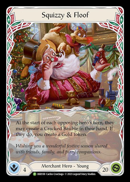 Squizzy & Floof [HER100] (Promo)  Cold Foil | Shuffle n Cut Hobbies & Games