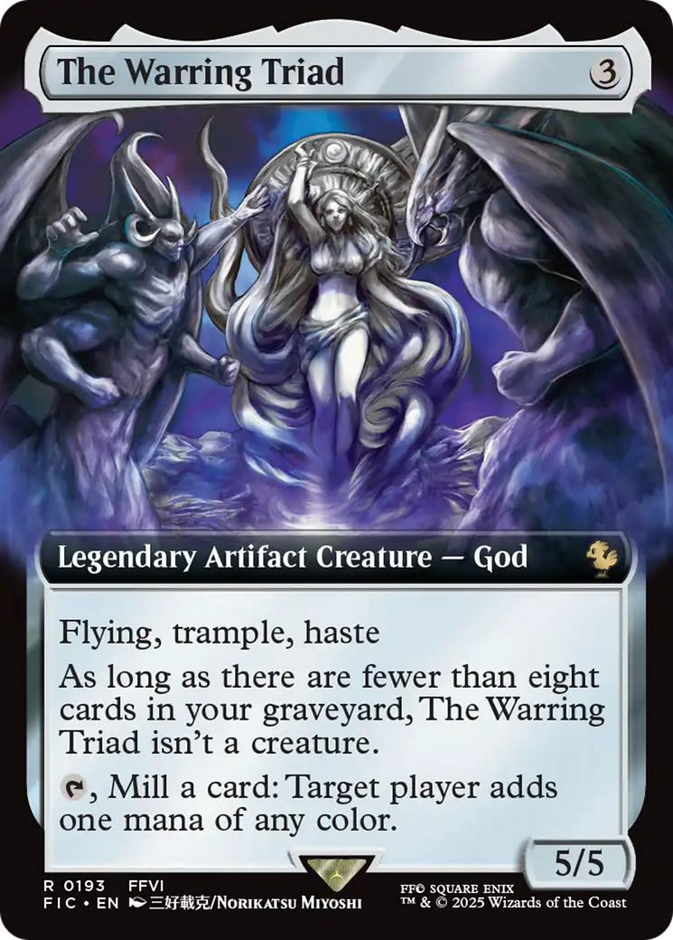 The Warring Triad (Extended Art) [FINAL FANTASY Commander] | Shuffle n Cut Hobbies & Games