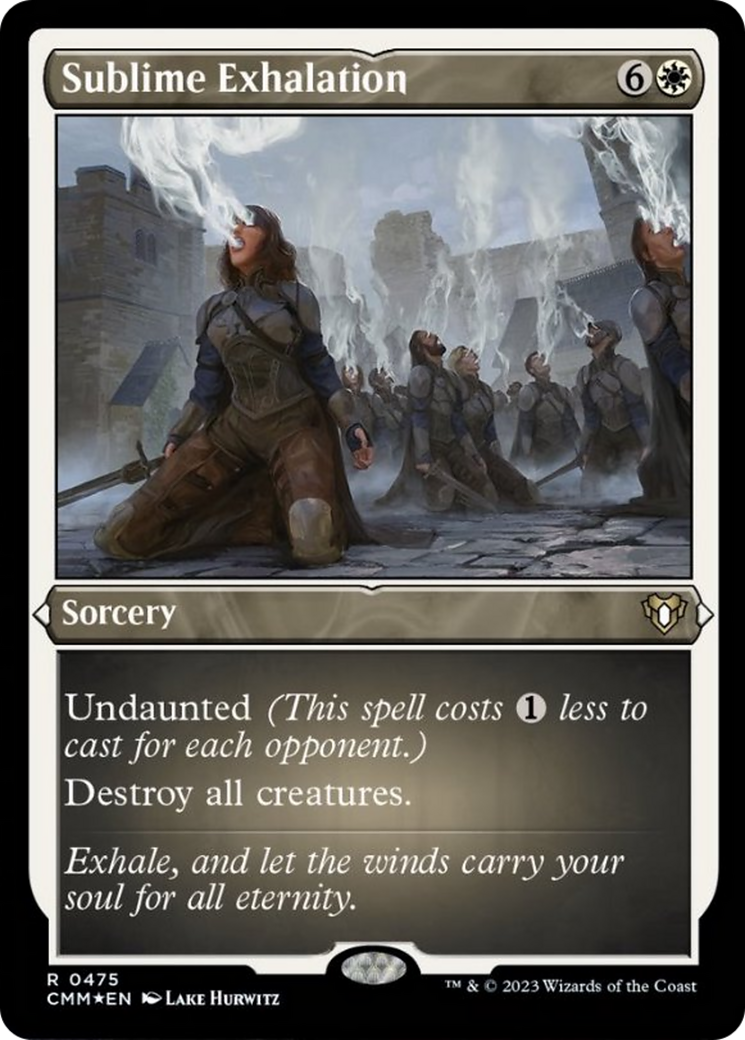 Sublime Exhalation (Foil Etched) [Commander Masters] | Shuffle n Cut Hobbies & Games
