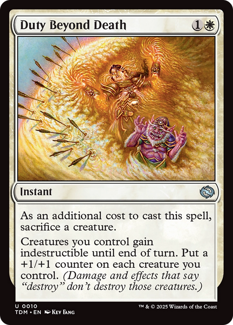 Duty Beyond Death [Tarkir: Dragonstorm] | Shuffle n Cut Hobbies & Games
