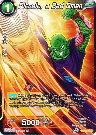 Piccolo, a Bad Omen (BT11-098) [Vermilion Bloodline 2nd Edition] | Shuffle n Cut Hobbies & Games