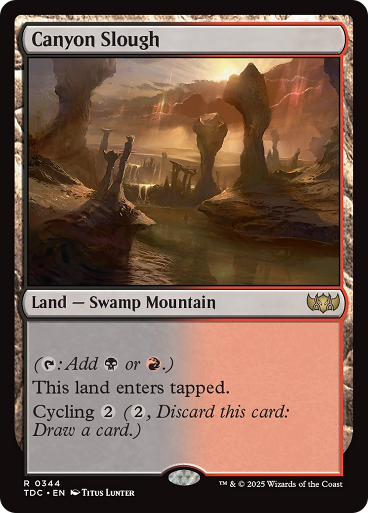 Canyon Slough [Tarkir: Dragonstorm Commander] | Shuffle n Cut Hobbies & Games