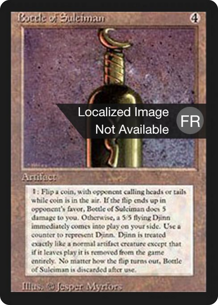 Bottle of Suleiman [Foreign Black Border] | Shuffle n Cut Hobbies & Games