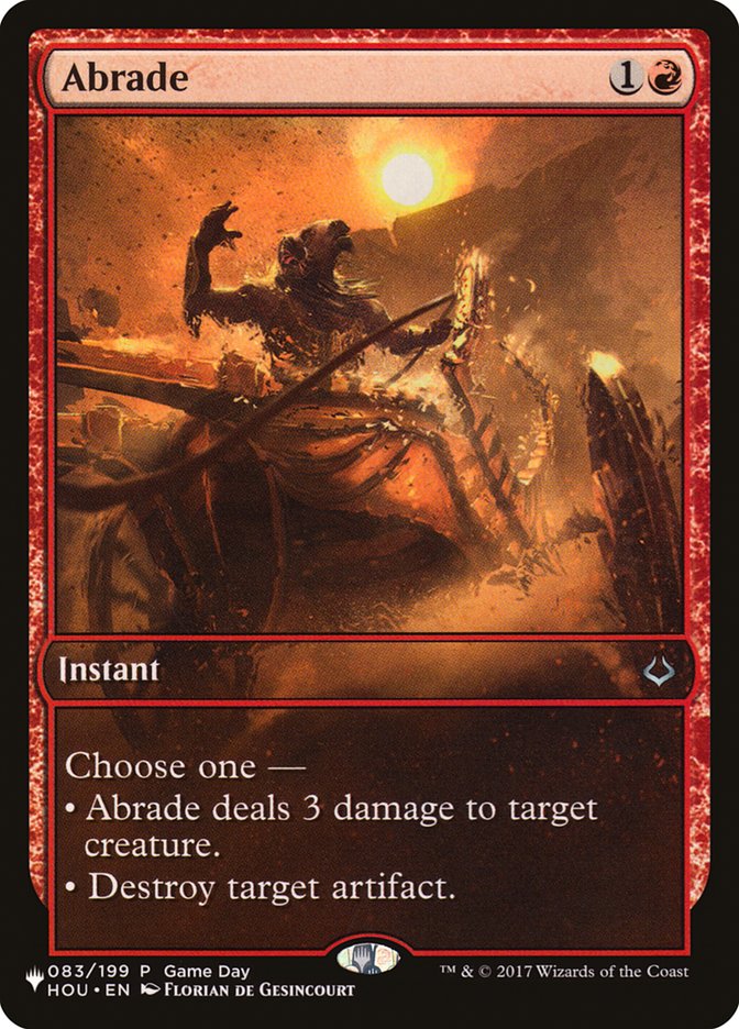 Abrade [The List] | Shuffle n Cut Hobbies & Games
