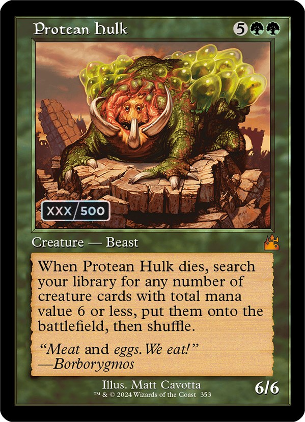 Protean Hulk (Retro) (Serialized) [Ravnica Remastered] | Shuffle n Cut Hobbies & Games
