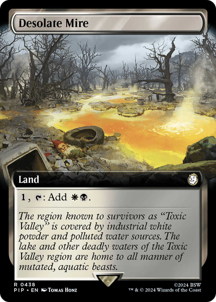 Desolate Mire (Extended Art) [Fallout] | Shuffle n Cut Hobbies & Games