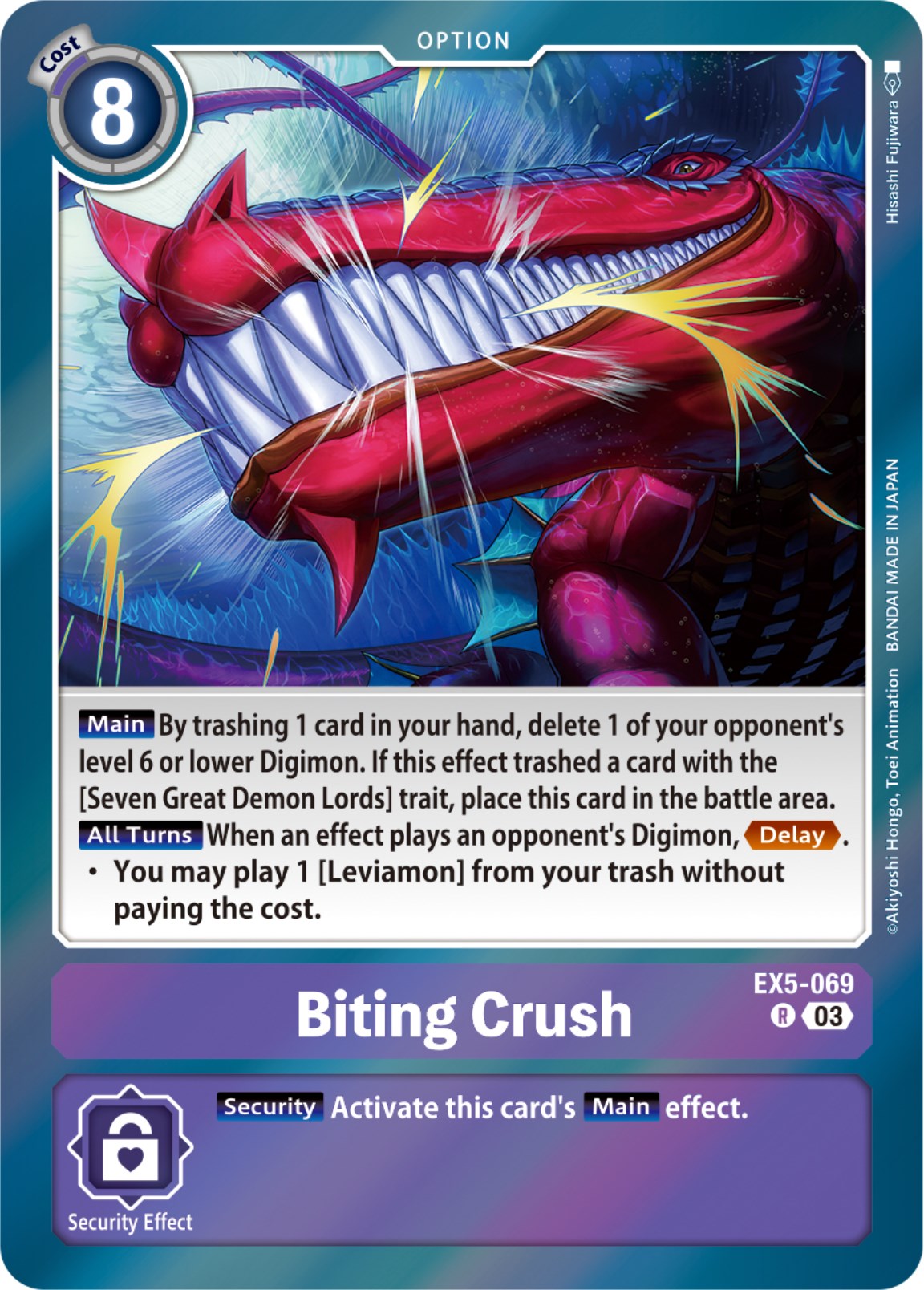 Biting Crush [EX5-069] [Animal Colosseum] | Shuffle n Cut Hobbies & Games