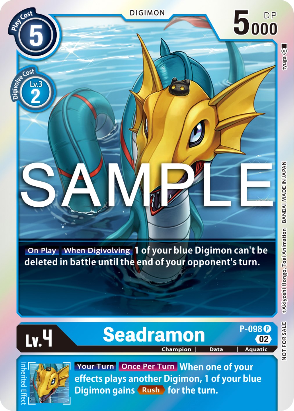 Seadramon [P-098] - P-098 (Limited Card Pack Ver.2) [Promotional Cards] | Shuffle n Cut Hobbies & Games