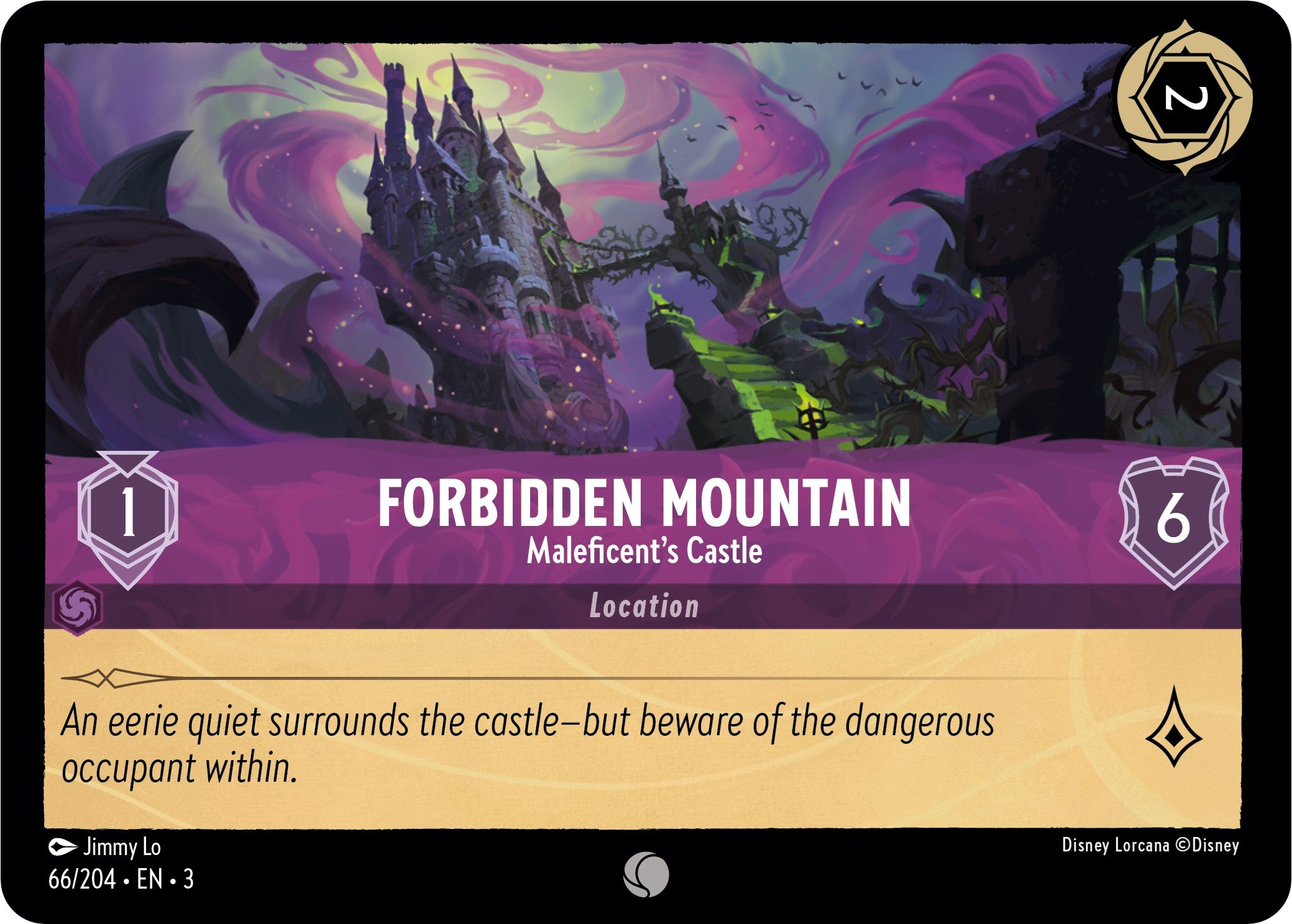Forbidden Mountain - Maleficent's Castle (66/204) [Into the Inklands] | Shuffle n Cut Hobbies & Games