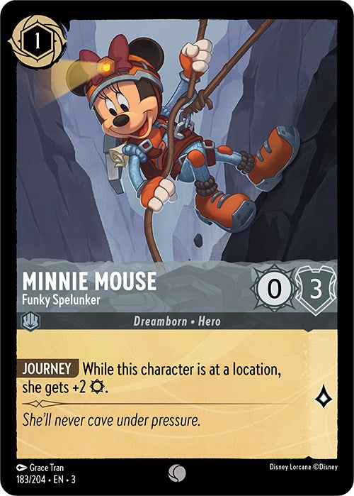 Minnie Mouse - Funky Spelunker (183/204) [Into the Inklands] | Shuffle n Cut Hobbies & Games