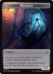Elemental (0020) // Manifest Double-Sided Token [Secrets of Strixhaven Commander Tokens] | Shuffle n Cut Hobbies & Games