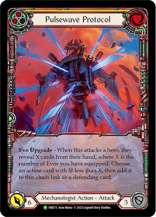 Pulsewave Protocol [FAB173] (Promo)  Rainbow Foil | Shuffle n Cut Hobbies & Games