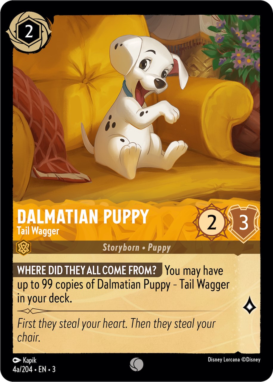 Dalmatian Puppy - Tail Wagger (4a) (4a/204) [Into the Inklands] | Shuffle n Cut Hobbies & Games
