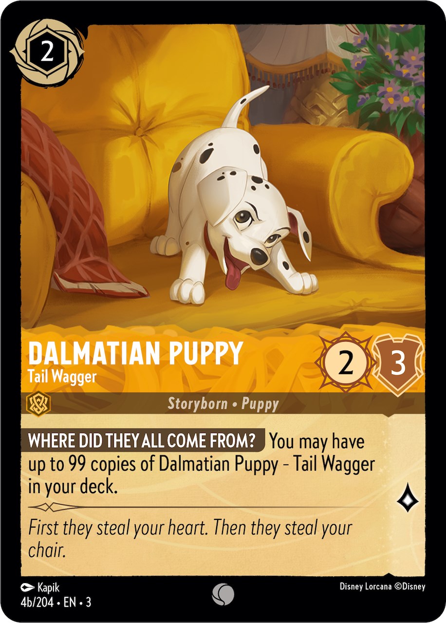 Dalmatian Puppy - Tail Wagger (4b) (4b/204) [Into the Inklands] | Shuffle n Cut Hobbies & Games