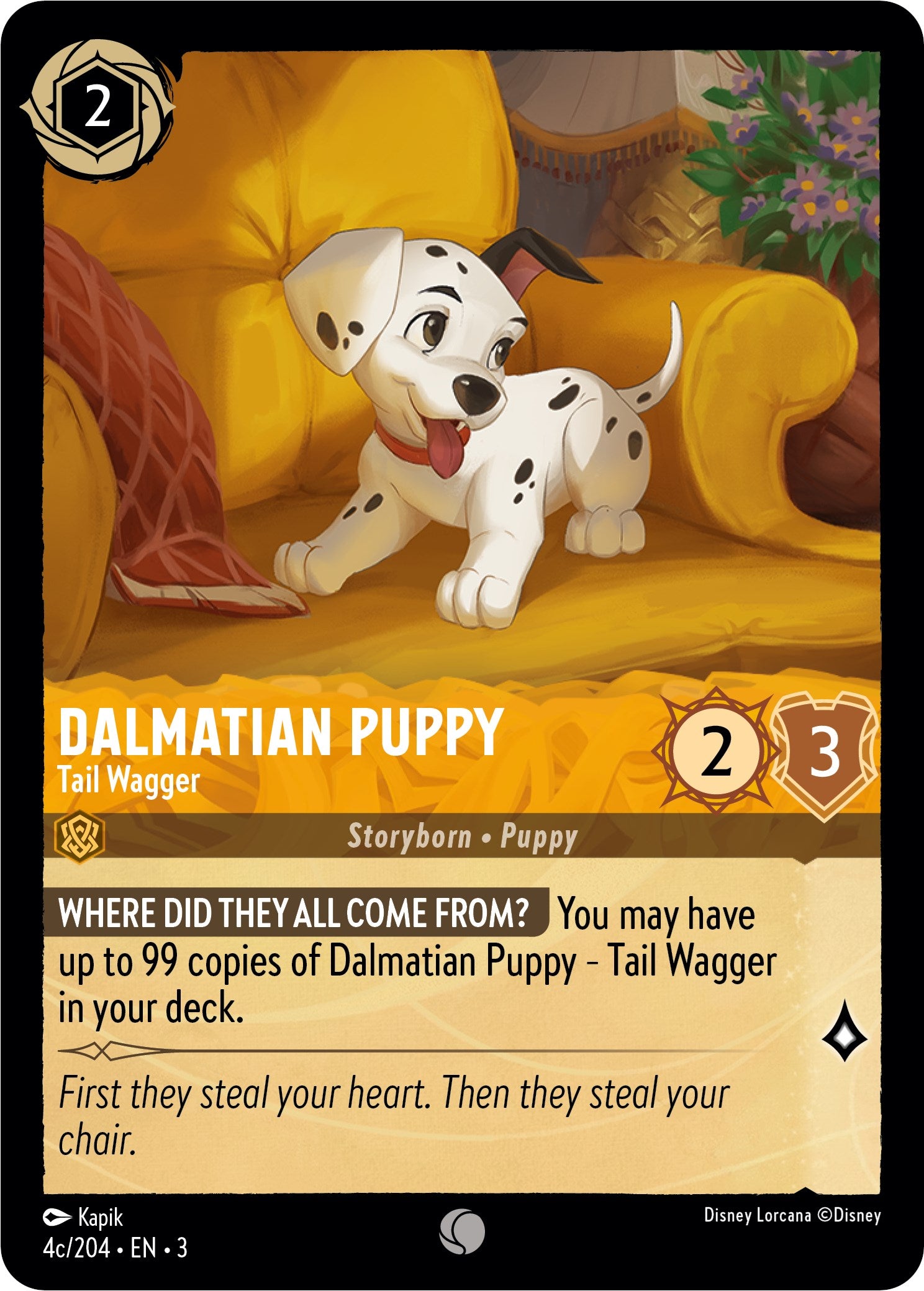 Dalmatian Puppy - Tail Wagger (4c) (4c/204) [Into the Inklands] | Shuffle n Cut Hobbies & Games