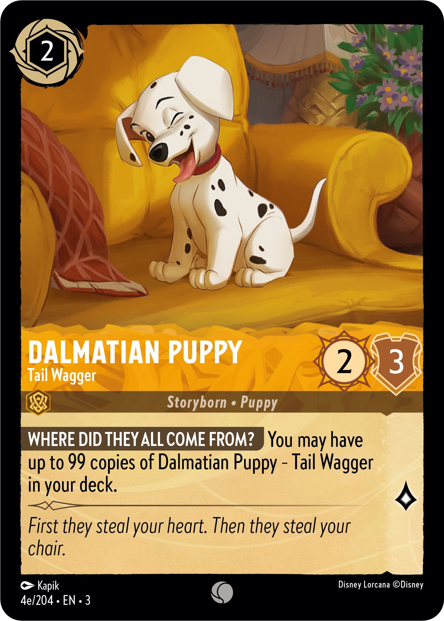 Dalmatian Puppy - Tail Wagger (4e) (4e/204) [Into the Inklands] | Shuffle n Cut Hobbies & Games