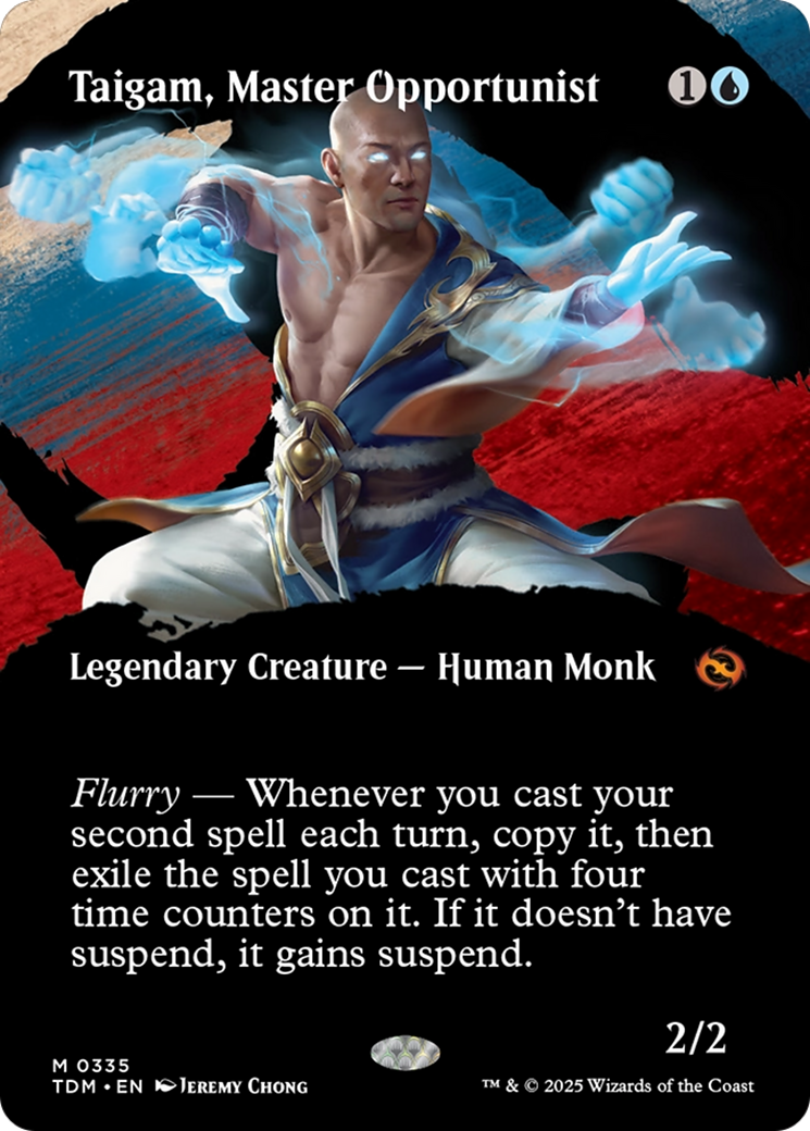Taigam, Master Opportunist (Borderless) [Tarkir: Dragonstorm] | Shuffle n Cut Hobbies & Games