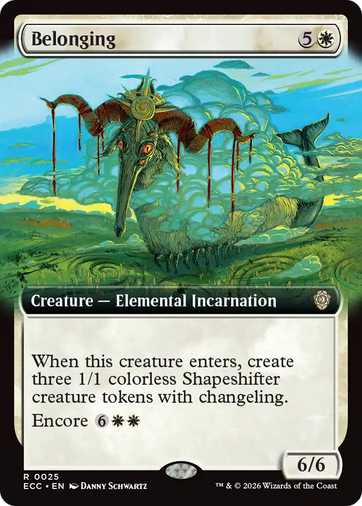 Belonging (Extended Art) [Lorwyn Eclipsed Commander] | Shuffle n Cut Hobbies & Games