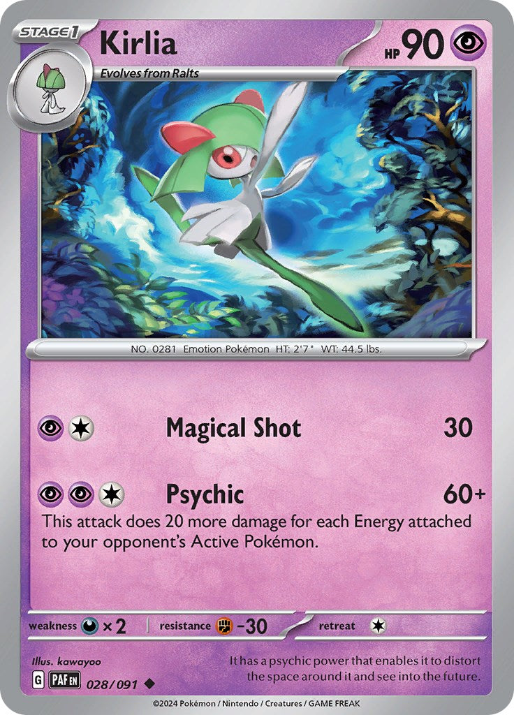 Kirlia (028/091) [Scarlet & Violet: Paldean Fates] | Shuffle n Cut Hobbies & Games