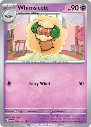 Whimsicott (035/091) [Scarlet & Violet: Paldean Fates] | Shuffle n Cut Hobbies & Games