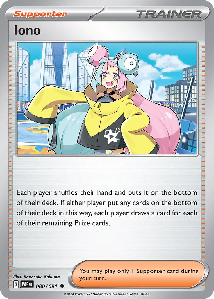 Iono (080/091) [Scarlet & Violet: Paldean Fates] | Shuffle n Cut Hobbies & Games
