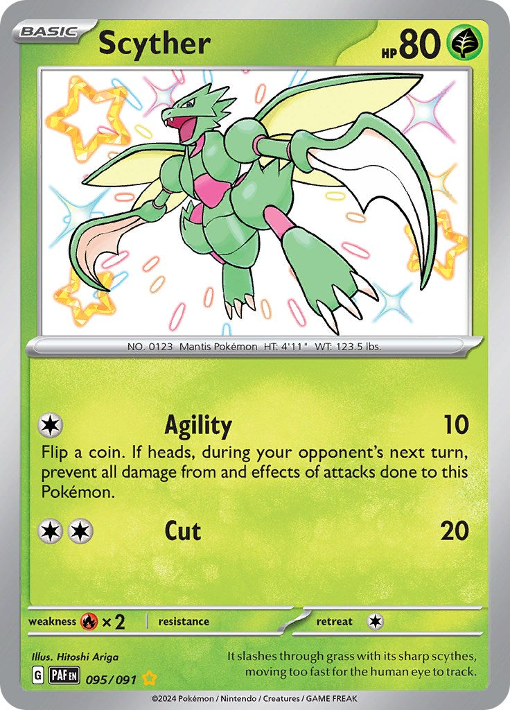 Scyther (095/091) [Scarlet & Violet: Paldean Fates] | Shuffle n Cut Hobbies & Games