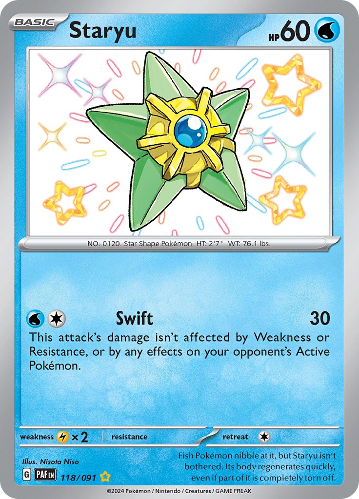 Staryu (118/091) [Scarlet & Violet: Paldean Fates] | Shuffle n Cut Hobbies & Games