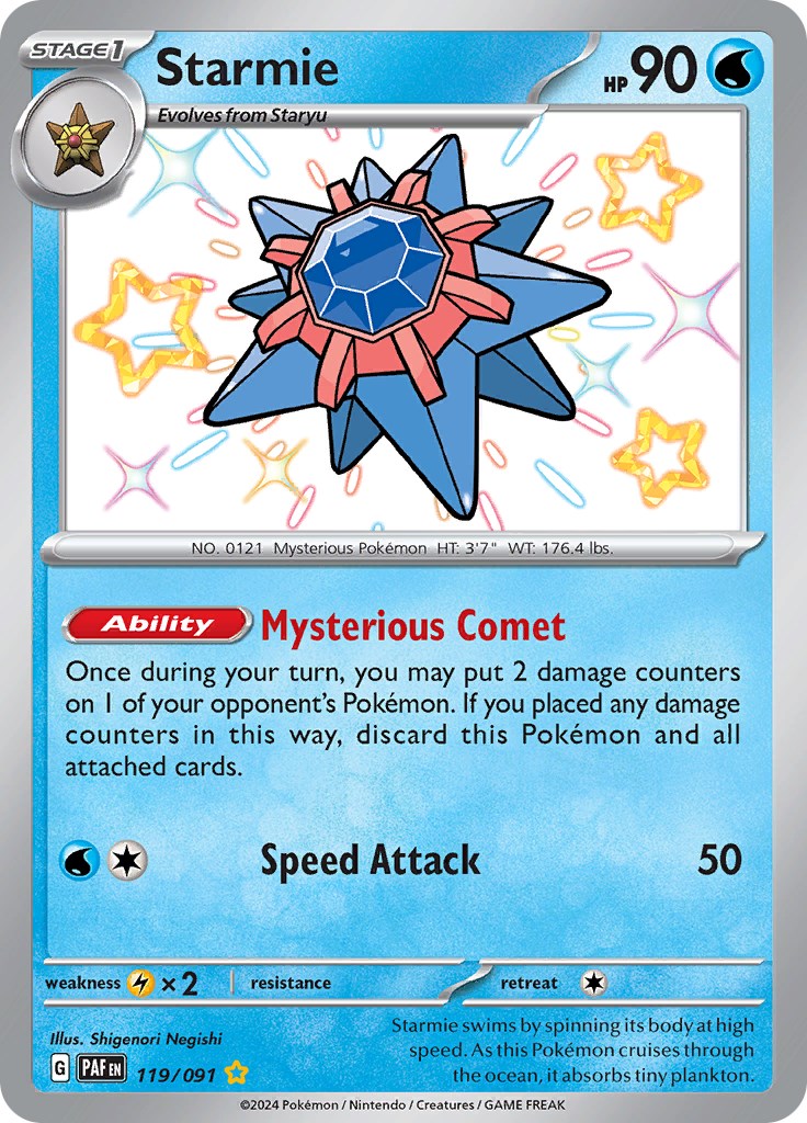 Starmie (119/091) [Scarlet & Violet: Paldean Fates] | Shuffle n Cut Hobbies & Games