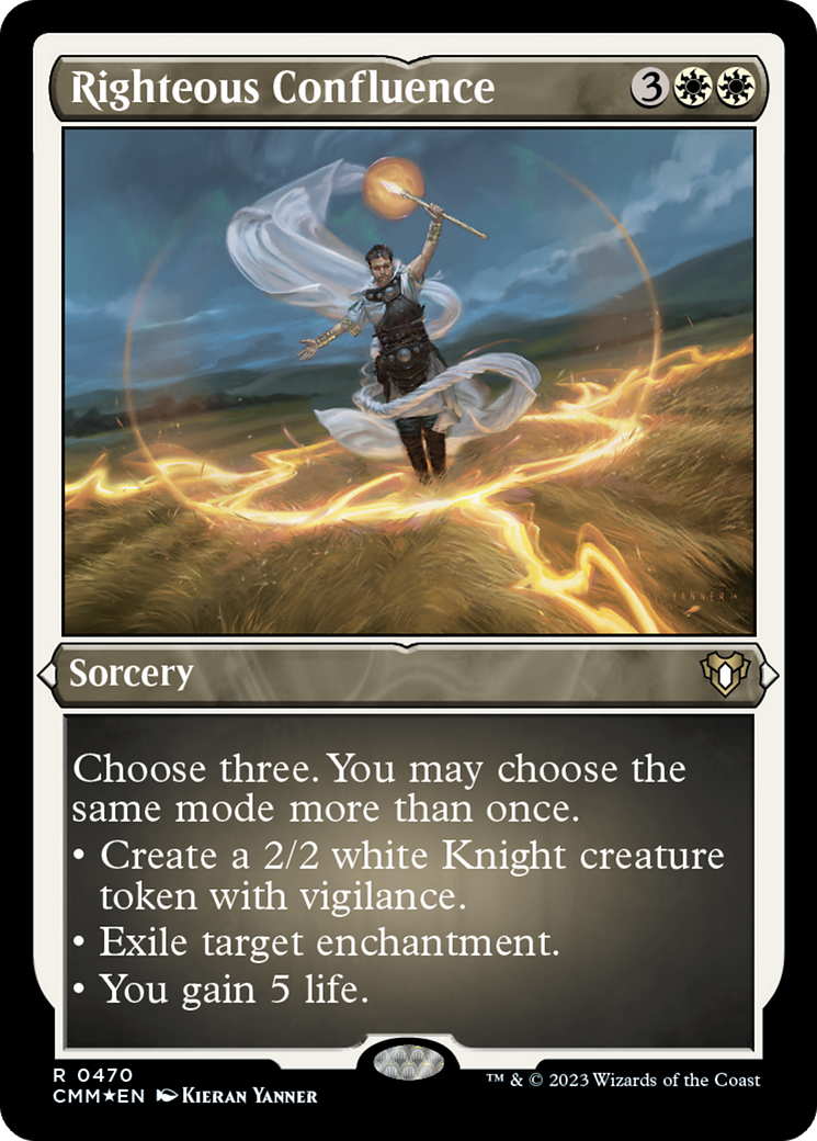 Righteous Confluence (Foil Etched) [Commander Masters] | Shuffle n Cut Hobbies & Games