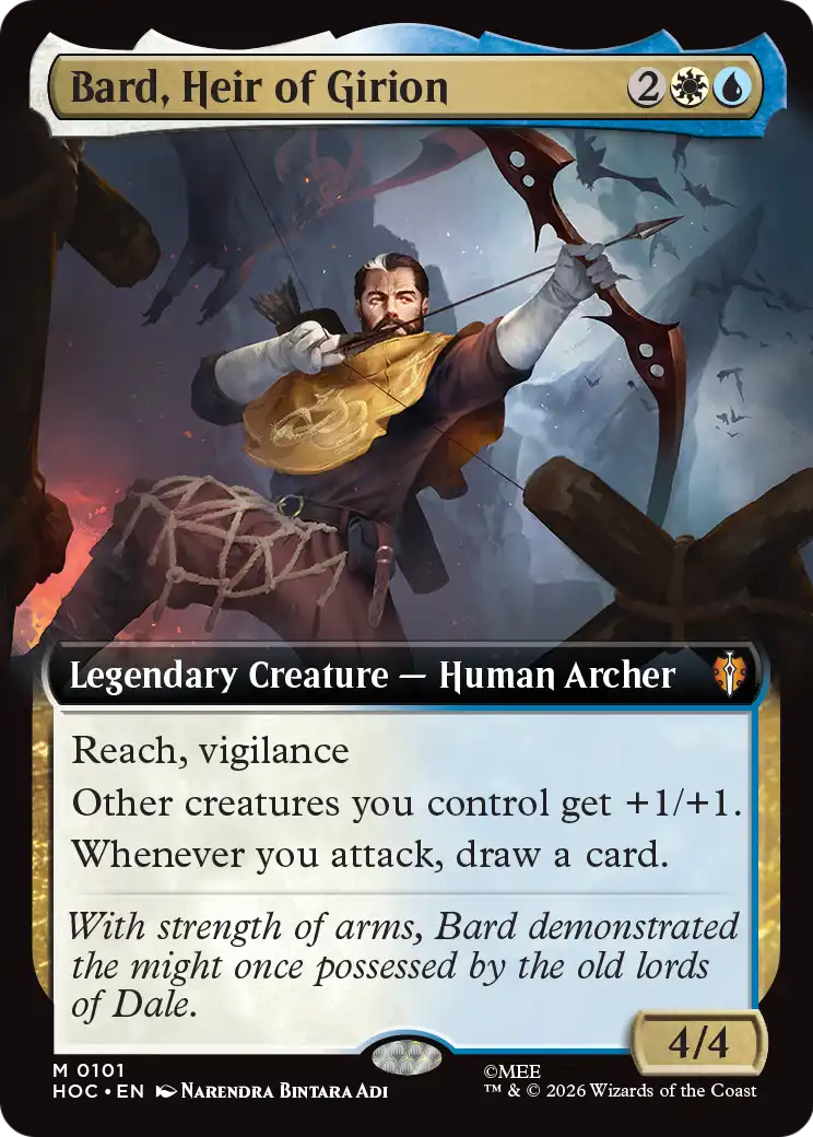 Bard, Heir of Girion (Extended Art) [The Hobbit: Eternal-Legal] | Shuffle n Cut Hobbies & Games