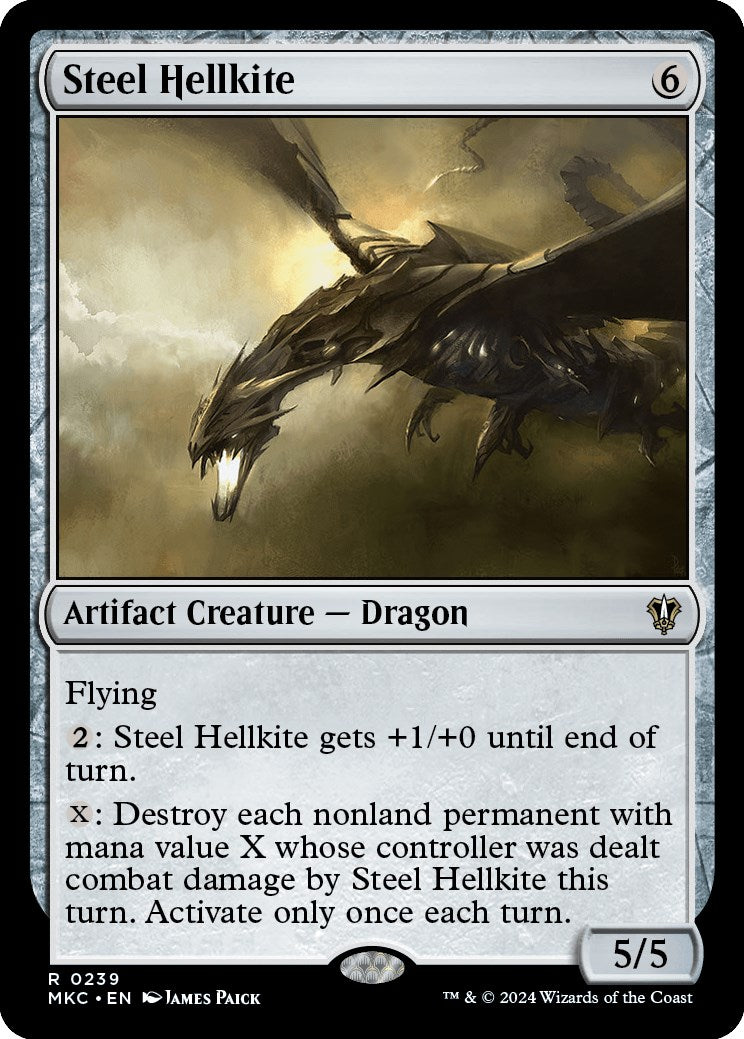 Steel Hellkite [Murders at Karlov Manor Commander] | Shuffle n Cut Hobbies & Games