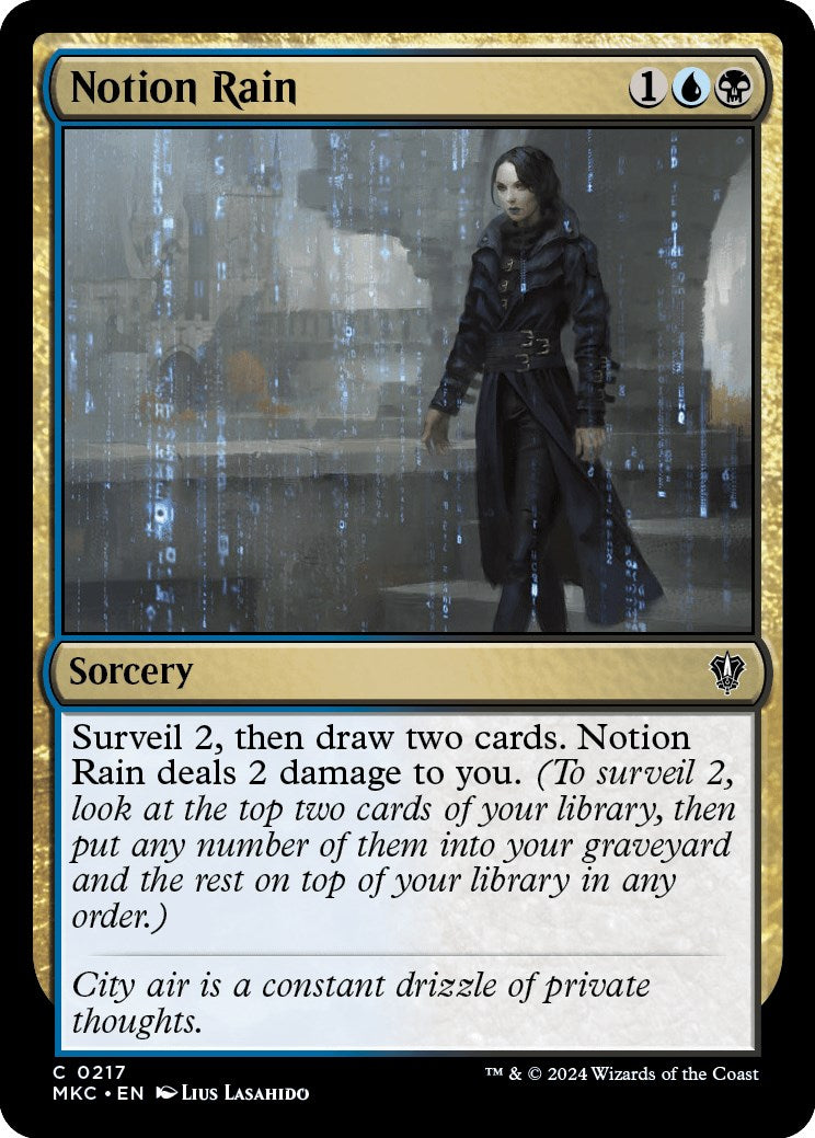 Notion Rain [Murders at Karlov Manor Commander] | Shuffle n Cut Hobbies & Games