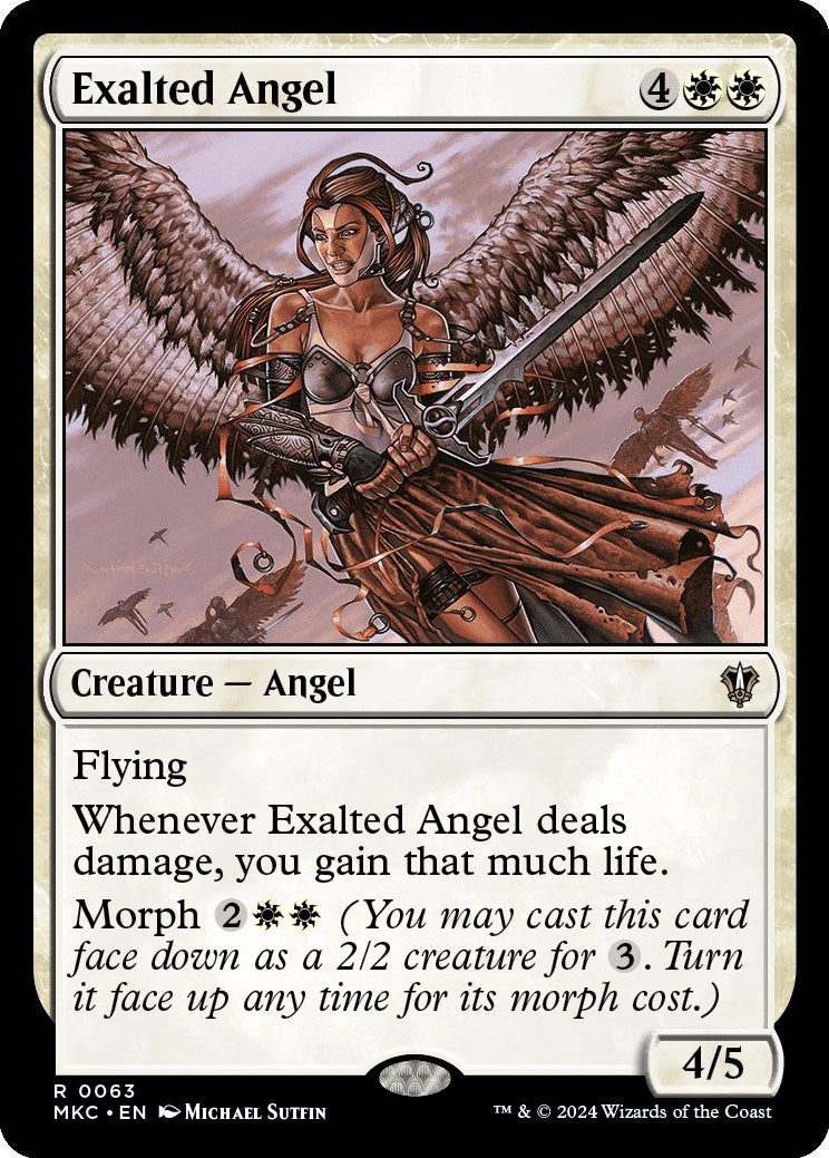 Exalted Angel [Murders at Karlov Manor Commander] | Shuffle n Cut Hobbies & Games