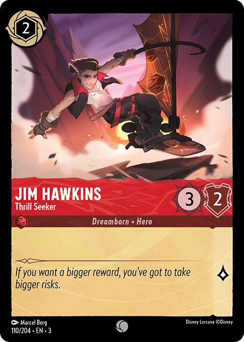 Jim Hawkins - Thrill Seeker (110/204) [Into the Inklands] | Shuffle n Cut Hobbies & Games