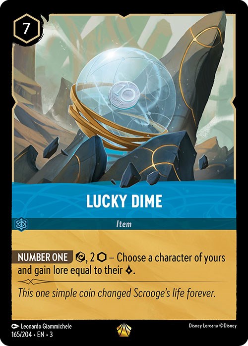 Lucky Dime (165/204) [Into the Inklands] | Shuffle n Cut Hobbies & Games