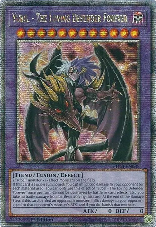 Yubel - The Loving Defender Forever [PHNI-EN038] Quarter Century Secret Rare | Shuffle n Cut Hobbies & Games