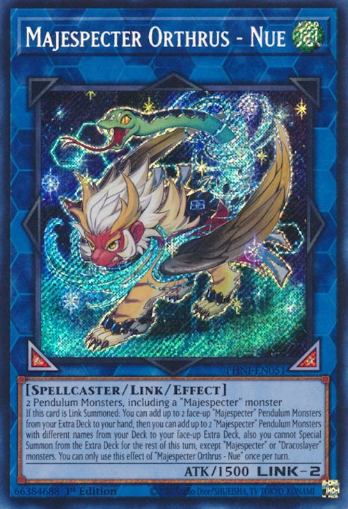 Majespecter Orthrus - Nue [PHNI-EN051] Secret Rare | Shuffle n Cut Hobbies & Games