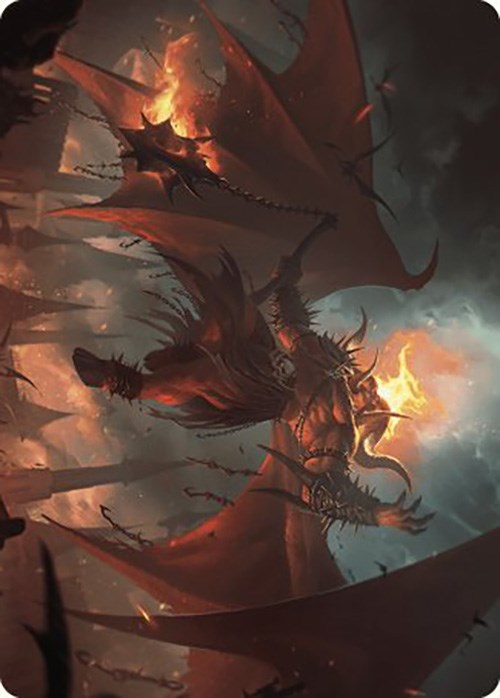 Rakdos, Patron of Chaos Art Card (22/49) [Murders at Karlov Manor Art Series] | Shuffle n Cut Hobbies & Games