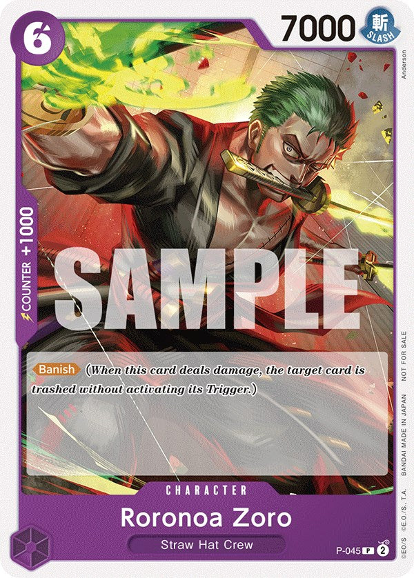 Roronoa Zoro (OP-06 Pre-Release Tournament) [Participant] [One Piece Promotion Cards] | Shuffle n Cut Hobbies & Games