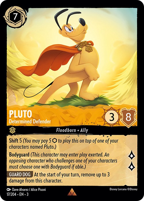 Pluto - Determined Defender (17/204) [Into the Inklands] | Shuffle n Cut Hobbies & Games