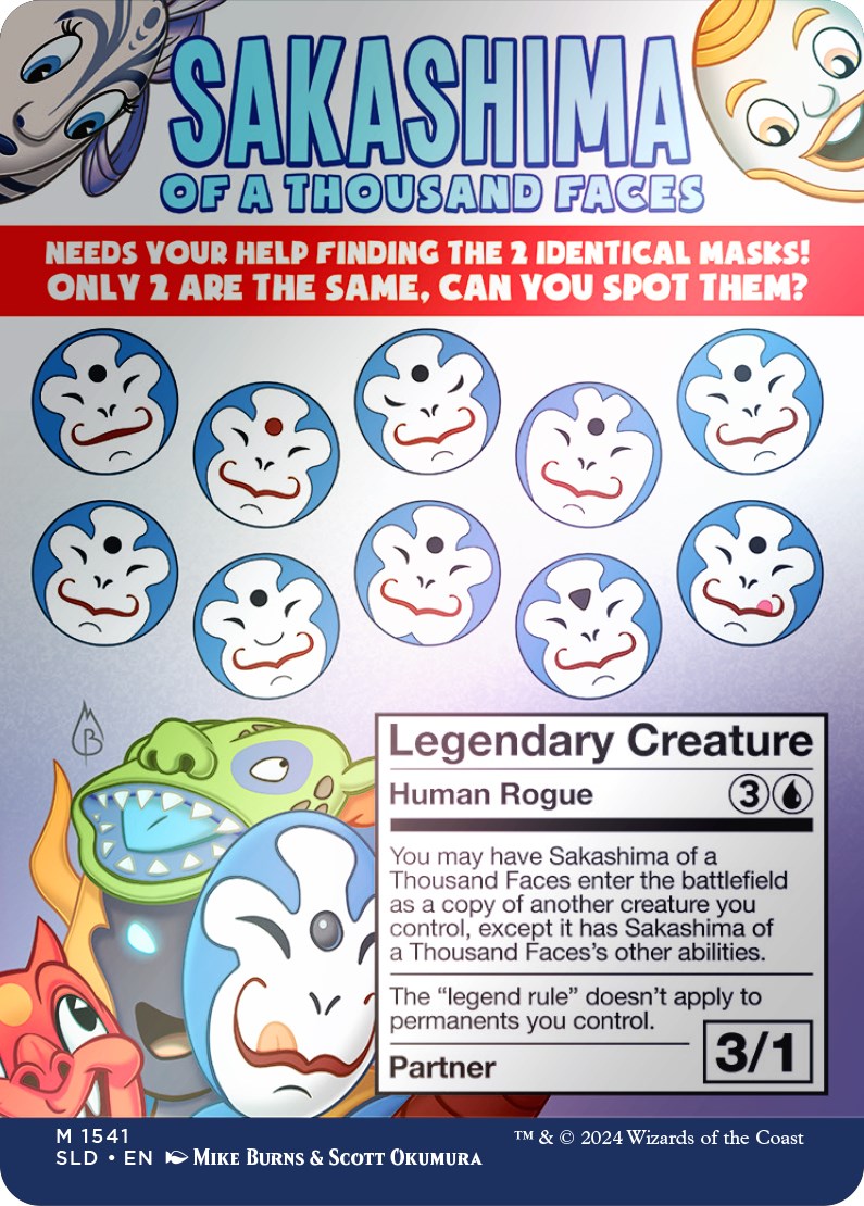 Sakashima of a Thousand Faces (Rainbow Foil) [Secret Lair Drop Series] | Shuffle n Cut Hobbies & Games